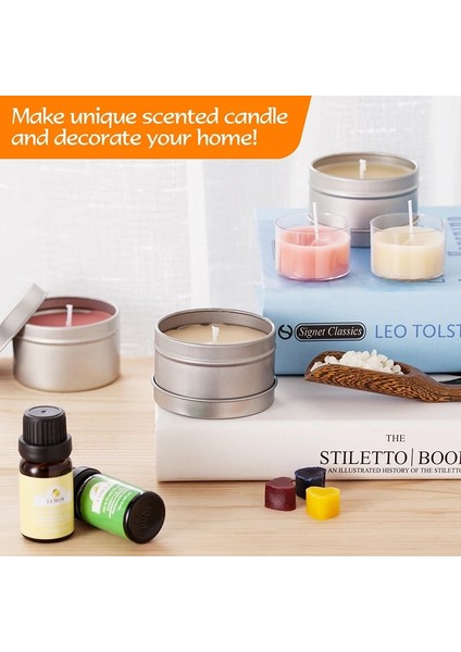 No.4 Stili Dıy Mum Yapımı Kiti Soya Fasulyesi Balmumu Mum Yapımı Malzemeleri Aromaterapi Mum Yapımı Seti Balmumu El Sanatları El Yapımı Mum Yapımı (Yurt Dışından) fırsatları