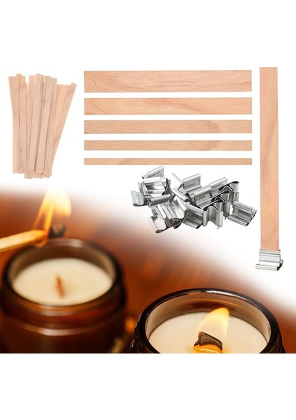 15MMX130MM Tarzı Ahşap Mum Çekirdeği Taban Mum Fitili Soya Fasulyesi Yağı El Yapımı Aksesuarlar Dıy Aromaterapi Mum Yapımı Kiti Malzemeleri (Yurt Dışından) fırsatları