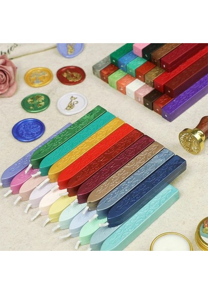 No.25 Tarzı Mum Mühür Çubukları, Antika Sızdırmazlık Balmumu Çubukları Posta Mektubu Için Fitil ile Retro Vintage Mum Mühür Damgası (Yurt Dışından)