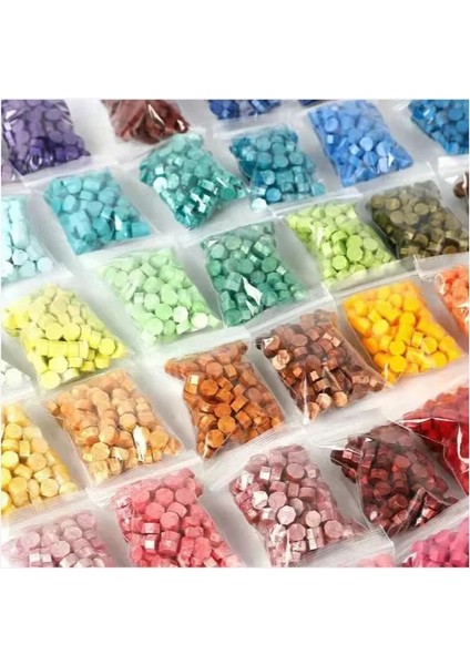 Altın Tarzı Vintage Mühür Balmumu Boya Mix Renkler Sızdırmazlık Granül Hediye Kutusu Düğün Ofis Üzüm Şarap Şişesi Sızdırmazlık Balmumu Mühür Damga (Yurt Dışından)