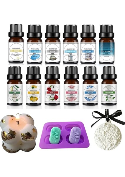 Zambak Tarzı 10 ml Koku Yağı Mum Sabunu Yapımı Uçucu Yağlar Için 33 Lezzet Difüzör Uyku Banyo Sabunu Spa Dıy Kokulu Mum Parfüm (Yurt Dışından)