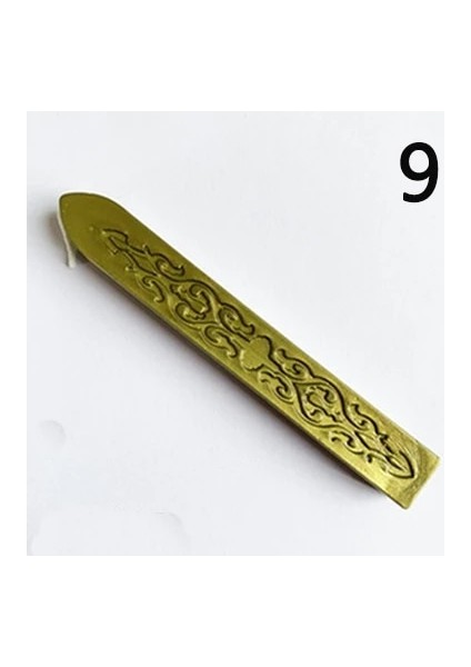 No.9 Stili Mum Mühür Çubukları, Antika Sızdırmazlık Balmumu Çubukları Posta Mektubu Için Fitil ile Retro Vintage Mum Mühür Damgası (Yurt Dışından)