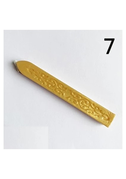 No.7 Tarzı Mum Mühür Çubukları, Antika Sızdırmazlık Balmumu Çubukları Posta Mektubu Için Fitil ile Retro Vintage Mum Mühür Damgası (Yurt Dışından)