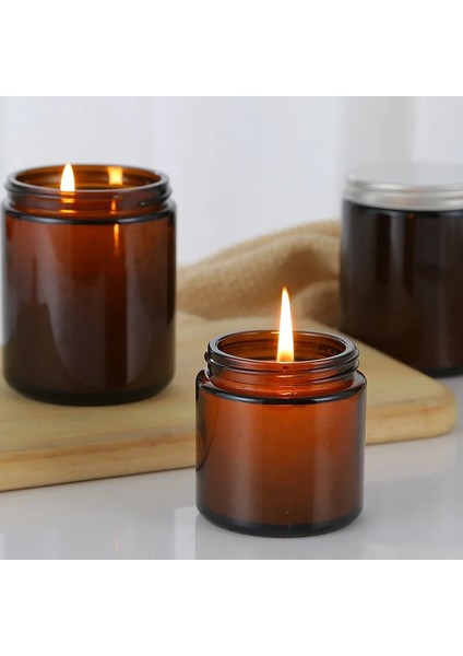 WS3528-D Tarzı Kapaklı Mum Kavanozları Koku Mum Kavanozu Koku Mumluk Fincan Çay Mum Kavanoz Mum Fincan Mum Yapımı M (Yurt Dışından)