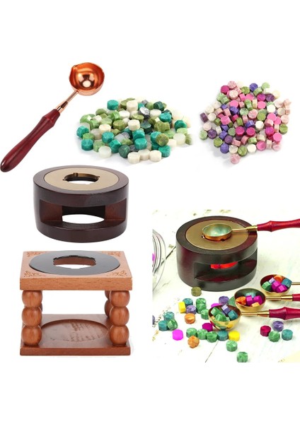 No.5 Tarzı Retro Sızdırmazlık Balmumu Fırın Soba Pot Ahşap Saplı Sızdırmazlık Balmumu Kaşık Balmumu Sızdırmazlık Dekoratif Balmumu Damga Zanaat Hediye (Yurt Dışından) fiyatları