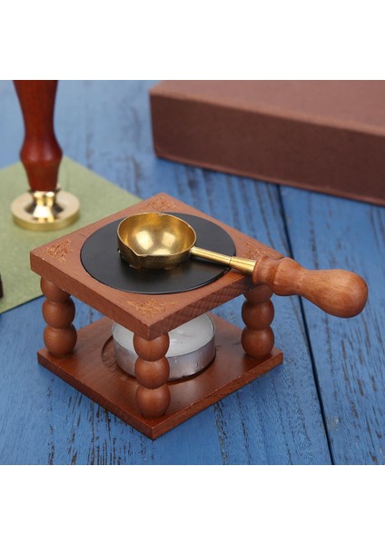 No.5 Tarzı Retro Sızdırmazlık Balmumu Fırın Soba Pot Ahşap Saplı Sızdırmazlık Balmumu Kaşık Balmumu Sızdırmazlık Dekoratif Balmumu Damga Zanaat Hediye (Yurt Dışından) modelleri