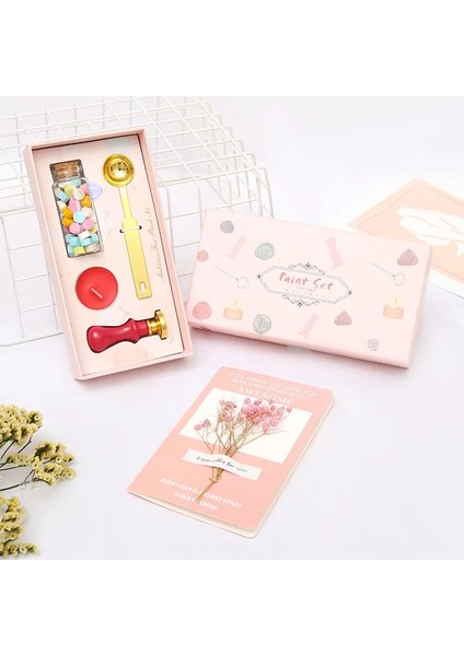 H Tarzı Avrupa Retro Yangın Boya Mühür Mumu Seti Öğrenci Yaratıcı Hediye Zarf Mühür Macaron El Hesabı Kişilik Mühür Mum Diy (Yurt Dışından)