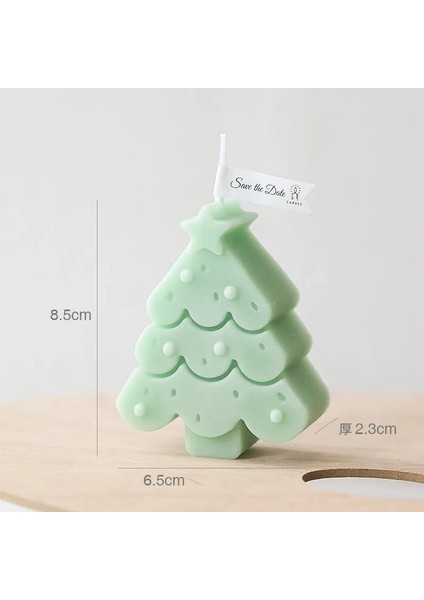 Açık Yeşil Tarzı El Yapımı Yaratıcı Noel Ağacı Kokulu Mumlar Sahne Dekorasyon Çekim Sahne Soya Balmumu Aromaterapi Tütsü Mum Hediye Kutusu (Yurt Dışından)