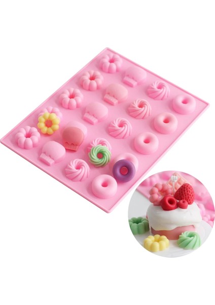 Büyük Stil Donut Silikon Kalıp Dıy El Yapımı Mum Dekorasyon Kek Çikolata Bisküvi Kalıp 20 Hatta Donut Daire Kek Mum Reçine Kalıp Aracı (Yurt Dışından) fiyatları