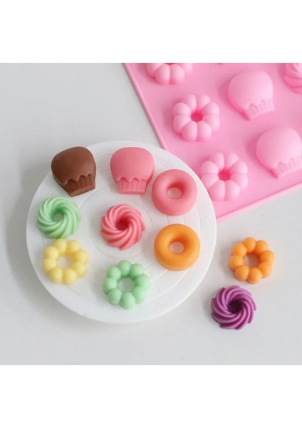 Büyük Stil Donut Silikon Kalıp Dıy El Yapımı Mum Dekorasyon Kek Çikolata Bisküvi Kalıp 20 Hatta Donut Daire Kek Mum Reçine Kalıp Aracı (Yurt Dışından) fırsatları