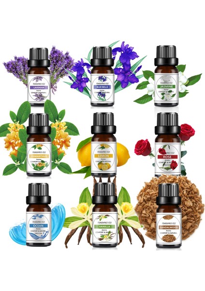 Zambak Tarzı 10 ml Koku Yağı Doğa Bitki Yapımı Difüzör Uçucu Yağlar Çilek Mango Ananas Aromalı Yağ Diy Mum Sabunu (Yurt Dışından)