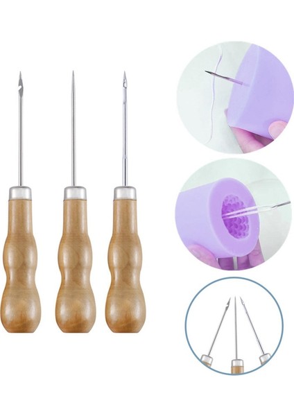 3 Adet Tarzı 3 Adet Dıy Mum Yapımı Yumruk Aracı Yuvarlak Delik Koni Matkap Alet Setleri Mum Fitil Için Pratik Gadget El Matkabı Delme Ekipmanları (Yurt Dışından) fırsatları