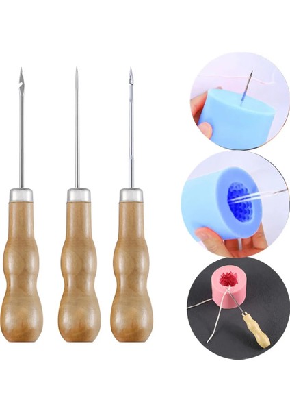 3 Adet Tarzı 3 Adet Dıy Mum Yapımı Yumruk Aracı Yuvarlak Delik Koni Matkap Alet Setleri Mum Fitil Için Pratik Gadget El Matkabı Delme Ekipmanları (Yurt Dışından) indirimleri