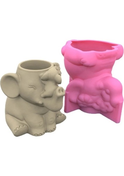 No.16 Stili 3D Hayvanlar Küçük Tilki Beton Silikon Pot Kalıp Etli Saksı Kil Çimento Alçı Kalıpları Dıy Ev Bahçe Saksı Kalıp (Yurt Dışından)