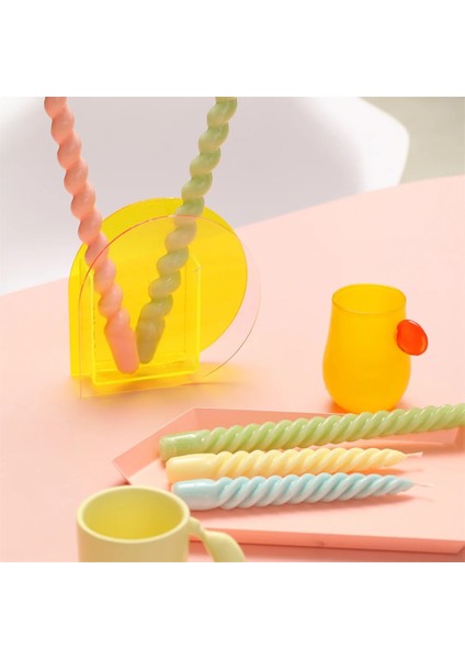 MLZ0508 Tarzı Uzun Spiral Konik Mum Kalıp Bükülmüş Silikon Kalıplar Mum Yapımı Için Dıy Ev Dekorasyon Araçları Mum Yapımı Malzemeleri (Yurt Dışından) fırsatları