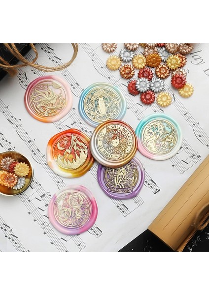 No.2 Tarzı Unflower Glitter Inci Sızdırmazlık Balmumu Boncuk Scrapbooking Sızdırmazlık Damga Zarf Düğün Davetiyesi El Yapımı Diy Doğum Günü Hediyesi (Yurt Dışından) indirimleri