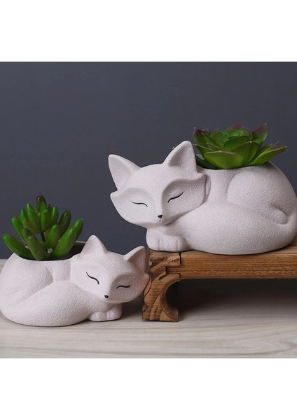 No.16 Stili 3D Hayvanlar Küçük Tilki Beton Silikon Pot Kalıp Etli Saksı Kil Çimento Alçı Kalıpları Dıy Ev Bahçe Saksı Kalıp (Yurt Dışından) indirimleri