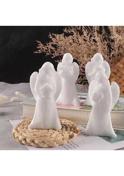 No.2 Tarzı Dıy Kristal Damla Kalıp Üç Boyutlu Buket Aşk Kanatlı Melek Mum Kalıp Kokulu Mum Silikon Kalıp Ev Dekorasyon (Yurt Dışından)
