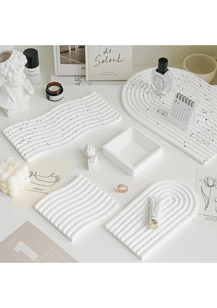 Dalga Stili Kemerli Dalga Şekli Tepsi Alçı Silikon Kalıp Dıy Arka Plan Plaka Coaster Beton Alçı Kalıp El Yapımı Depolama Tepsisi Kalıpları Sanat (Yurt Dışından) fiyatları