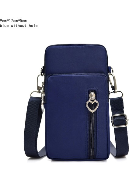 Mavi Stil Kadın Moda Omuz Çantası Oxford Su Geçirmez Çanta Bilek Kılıfı Cüzdan Spor Müzik Cep Telefonu Çantası Kızlar Için Crossbody Çanta (Yurt Dışından)