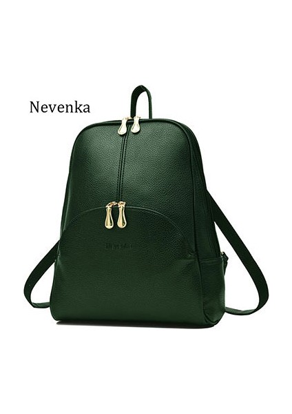 Yeşil Stil Nevenka Kadın Sırt Çantası Deri Sırt Çantaları Softback Çantalar Isim Çantası Tiki Tarzı Çanta Günlük Sırt Çantaları Gençler Sırt Çantası Kesesi (Yurt Dışından)