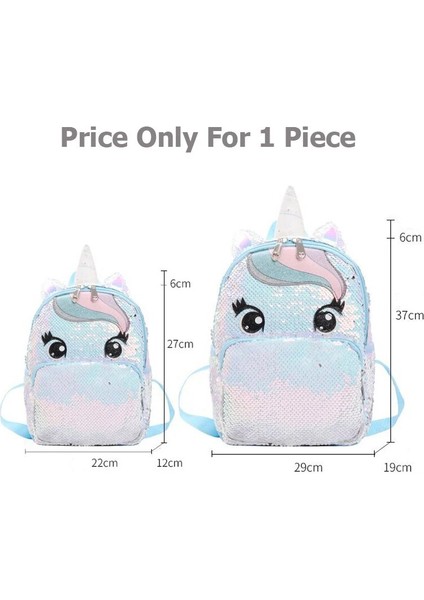 Küçük Soluk Gül Tarzı Karikatür Sevimli Sırt Çantası Kız Çocuk Okul Çantaları Sequins Unicorn Sırt Çantası Büyük Kawaoolbags Çocuklar Sırt Çantası Mochila Mujer (Yurt Dışından)