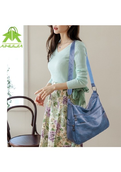 Siyah Stil 32X26X12CM Lüks Bayan Tasarımcı Çantalar Yüksek Li Crossbody Çanta Wome Moda Yeni Yumuşak Cilt Yüksek Kapasiteli Kadın Omuz Çantaları (Yurt Dışından) fırsatları