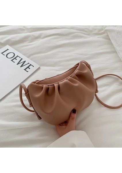 Siyah Stil Net Kırmızı Küçük Çanta Kız Yüzük Moda Kat Bulut Çanta Yüz Omuz Eğimli Köfte Yeni Kore Versiyonu (Yurt Dışından) fiyatları