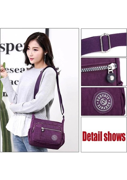 G Bej L Tarzı Yeni Kadın Çanta Rahat Crossbody Omuz Çantası Kadın Çantası Naylon Su Geçirmez Bayan Çanta Çapraz Çanta Omuz Çantası (Yurt Dışından) fırsatları