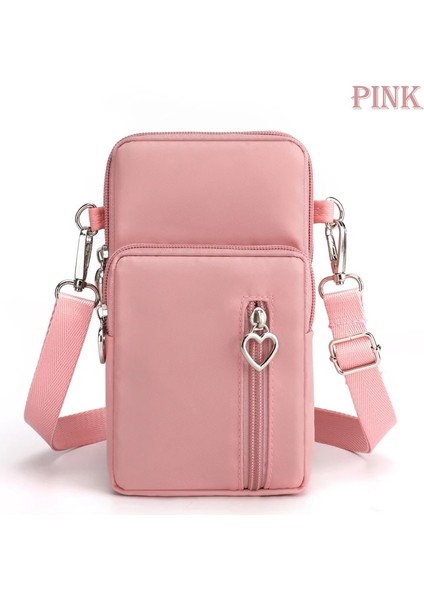 Pembe Stil Yeni Kadın Su Geçirmez Çanta Omuz Askısı Messenger Göğüs Çanta Cüzdan Çok Işlevli Cep Telefonu Çantası Sikke Çanta Kadınlar Için Çantalar (Yurt Dışından)
