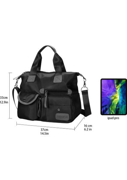 Mor Tarzı Buylor Naylon Kadın Omuz Çantası Moda Çanta Su Geçirmez Crossbody Çanta Büyük Kapasiteli Çok Fonksiyonlu Tote Seyahat Messenger (Yurt Dışından) indirimleri