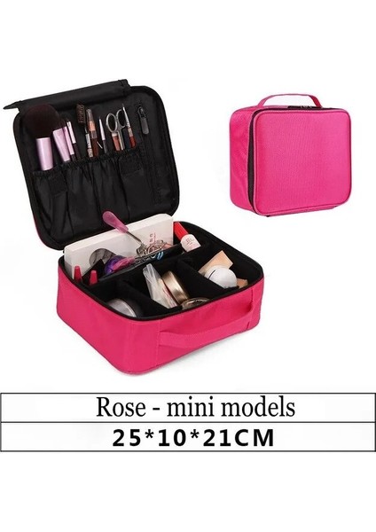 Red Mini Style Li Profesyonel Makyaj Çantası Kadın Güzellik Tırnak Kutusu Kozmetik Çantası Seyahat Büyük Kapasiteli Saklama Çantası Makyaj Için Bavullar (Yurt Dışından)