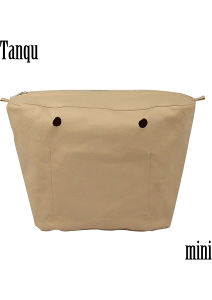 Khaki Mini Style Tanqu Mini Obag Için Yeni Iç Astar Fermuarlı Cebi O Çanta Için Iç Su Geçirmez Kaplamalı Tuval Ekleme (Yurt Dışından)