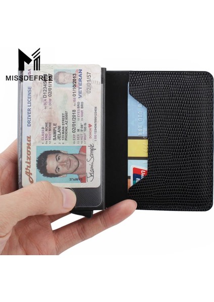 Kırmızı Stil Erkekler Için Ince Cüzdan Otomatik Pop Up Kredi Kartı Tutacağı Kimlik Penceresi Sürücü Lisansı Metropass Rfıd Engelleme Pu Deri Cüzdan (Yurt Dışından) fırsatları