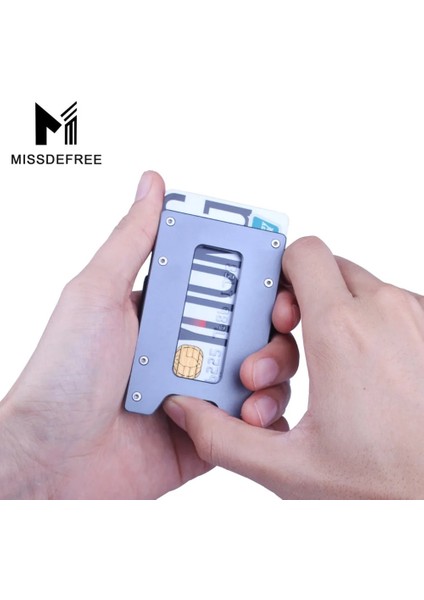 Siyah Stil Erkekler ve Kadınlar Için Minimalist Alüminyum Ince Cüzdan Karbon Fiber Ön Cep Anahtarı Madeni Para Kutusu ve Kredi Kartı Tutacağı Rfıd Engelleme (Yurt Dışından) modelleri