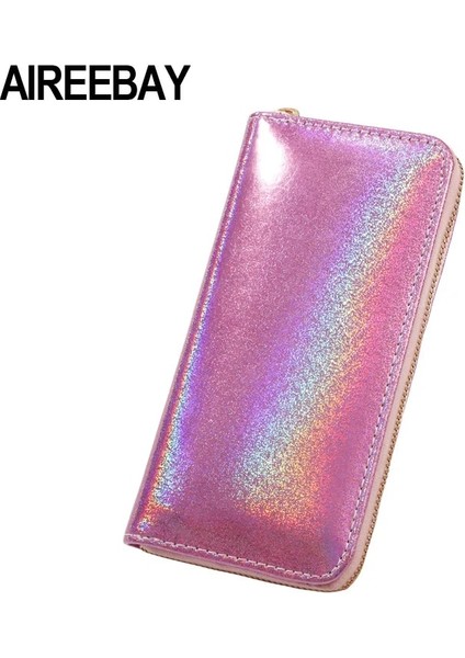 A7049LEOPAR-L Stili ~~ Büyük Indirim ~~holografik Deri Cüzdan Lazer Organizatör Bayan Cüzdan Kadın Çanta Uzun Çantalar Kız Çanta Kart Kimlik Sahipleri (Yurt Dışından) indirimleri