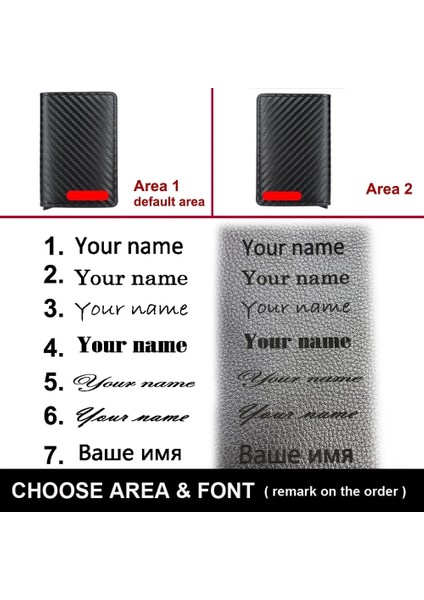 4-Kırmızı Stil Ard Tutucu Cüzdan Rfid Unisex Karbon Fiber Siyah Sihirli Üç Katlı Deri Ince Mini Kadın Cüzdan Erkekler Küçük Para Çantası Çantalar (Yurt Dışından) fırsatları