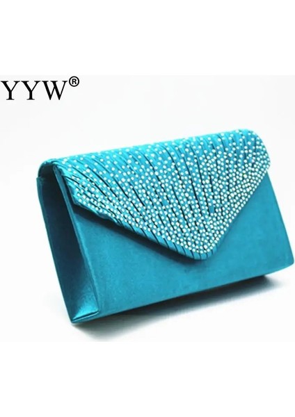 Erinit Tarzı 14 Renk Kadın Düğün Debriyaj Lüks Çanta Kadın Çanta Tasarımcısı Zarf Debriyaj Çanta Kadın Sarı Akşam Parti Balo Çanta (Yurt Dışından)