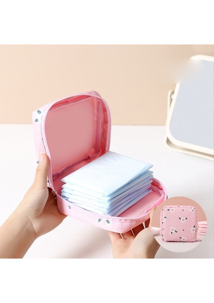 No.1 Tarzı Su Geçirmez Tampon Saklama Çantası Sevimli Hijyenik Ped Torbalar Taşınabilir Makyaj Ruj Anahtar Kulaklık Veri Kabloları Organizatör (Yurt Dışından)