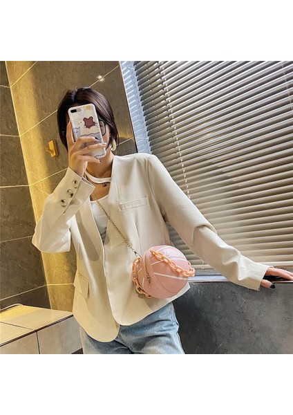 Açık Kahverengi Tarzı Women's Bag Basketball Football Shoulder Bags For Women Chain Casual Zipper Totes Purse Pu Leather Messenger Crossbody Handbags (Yurt Dışından) indirimleri
