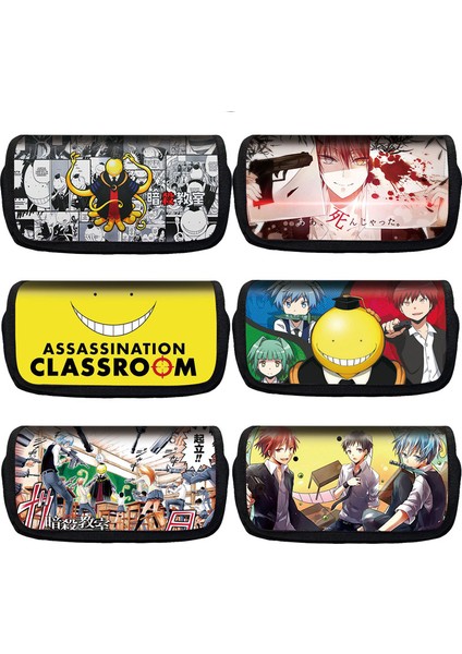 FGQBBCLASSROOM01 Stili Anime Suikast Sınıfı Kalem Kutusu Erkek Kız Öğrenci Kırtasiye Çantası Kız Büyük Kapasiteli Karikatür Kalem Çantası Kalem Kutusu (Yurt Dışından) fırsatları