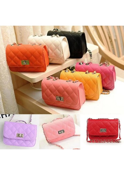 Sıcak Pembe Tarzı 2019 Yeni Kadın Omuz Çantası Çanta Pu Deri Crossbody Çanta Tote Satchel Moda Küçük Flap Çanta (Yurt Dışından)