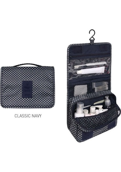No.5 Tarzı Asılı Seyahat Kozmetik Çantası Kadın Fermuar Makyaj Çantası Polyester Yüksek Kapasiteli Makyaj Çantası Çanta Organizatör Depolama Yıkama Banyo Çantası (Yurt Dışından)