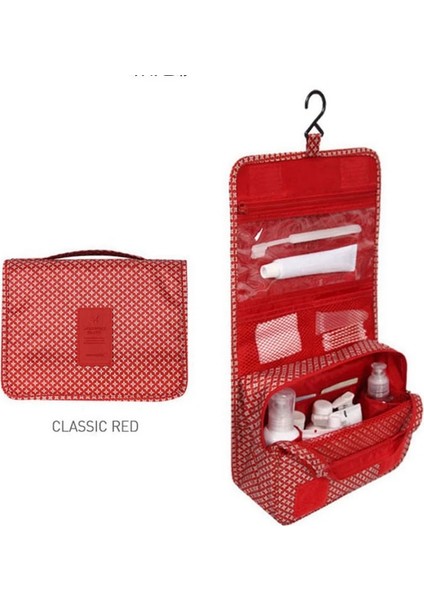No.5 Tarzı Asılı Seyahat Kozmetik Çantası Kadın Fermuar Makyaj Çantası Polyester Yüksek Kapasiteli Makyaj Çantası Çanta Organizatör Depolama Yıkama Banyo Çantası (Yurt Dışından) fırsatları