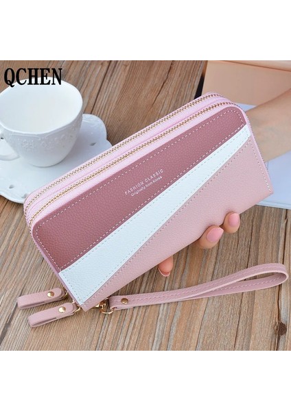 Mavi 580 Tarzı 19.5CM9.5CM4CM Kadın Cüzdanı Iyi Moda Bayanlar Cep Telefonu Uzun Yeni Madeni Para Kartı Para Renk Eşleştirme El Kayışında Çift Fermuar Özellikler 580 (Yurt Dışından)