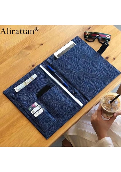 Python Mor Stili Alirattan Yeni Kimlik Kartı Sahibi Dosya Klasörü Moda Yüksek Li Ostrake Desen Evrak Çantası Kitap Kılıf Katlanır Çanta (Yurt Dışından)
