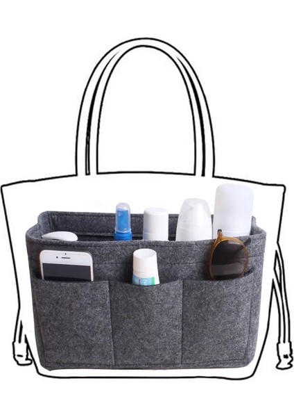 34X17X18CM Tarzı Makyaj Organizatör Çanta Için Ekleme Çantası, Seyahat Iç Çanta Taşınabilir Kozmetik Çantası, Fit Kozmetik Çantaları Fit Speedy Neverfull (Yurt Dışından) fırsatları