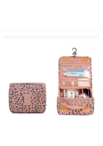 Leopar Nokta Stili Banyo Asılı Seyahat Erkekler Tuvalet Çantası Erkek Su Geçirmez Seyahat Organizatör Naylon Necessaire Makyaj Çantası Neceser Kozmetik Çanta Kitleri (Yurt Dışından)