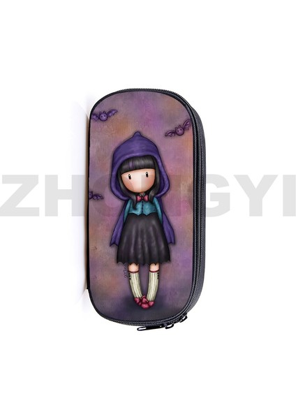 GORJUSS55 Stili 3D Anime Santoro Gorjuss Makyaj Kutusu Kozmetik Kutuları Okul Malzemeleri Organizatör Çanta Karikatür Gorjuss Bebek Kız Kalem Kutusu Kılıfı (Yurt Dışından)