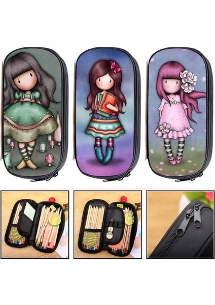 GORJUSS55 Stili 3D Anime Santoro Gorjuss Makyaj Kutusu Kozmetik Kutuları Okul Malzemeleri Organizatör Çanta Karikatür Gorjuss Bebek Kız Kalem Kutusu Kılıfı (Yurt Dışından) fiyatları
